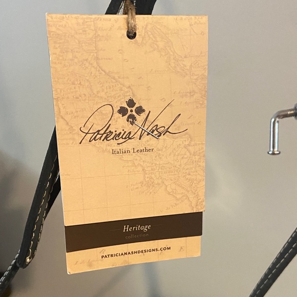 Patricia Nash NWT Vintage  Avellino Black Burgundy Ivory Paisley Crossbody Bag - Picture 3 of 11